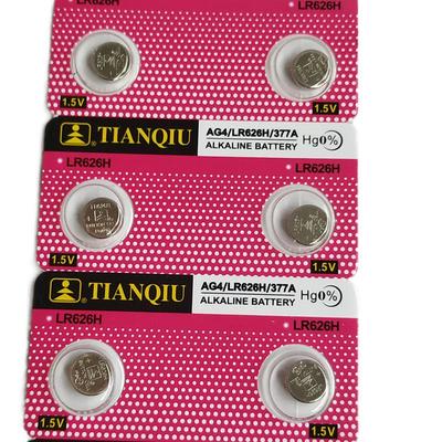 天球LR626 AG4 376 377A R66 LR62 SR626SW SR626H手表纽扣电池子