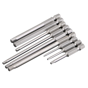 合金钢电动批头内六角风批头英制批咀H1.5H2H2.5H3H4H5强磁性套装