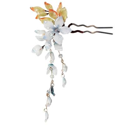 琉璃明制头饰发簪日常u型古风