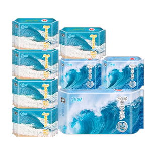 小妮新国标宽芯丝薄护翼卫生巾前后加宽久坐防前漏保持干爽92片