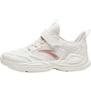 安踏儿童运动鞋女童鞋子2026新款春夏网面女童跑步鞋小白鞋