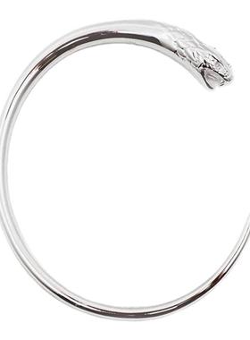 护佑蛇年手镯纯银镶嵌设计师情侣