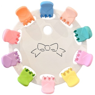 儿童彩色刘海碎发小抓夹神器女童宝宝迷你发夹公主头小号夹子头饰