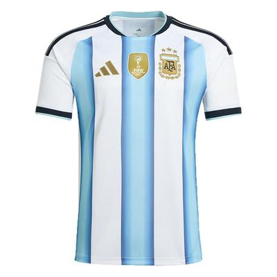 酷锐足球阿迪达斯2026世界杯阿根廷主场球迷版短袖球衣JM8396