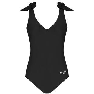 BE范德安小黑裙系列连体泳衣三角女士系绳竞技海岛美背遮肚显瘦