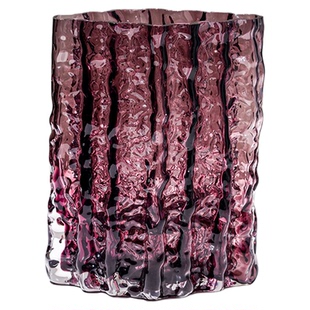 轻奢菱形冰川玻璃花瓶透明简约ins风水养插花鲜花高级感水培器皿