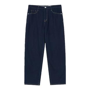 klee klee冬女装经典耐看磨毛起绒显瘦百搭休闲舒适牛仔锥裤