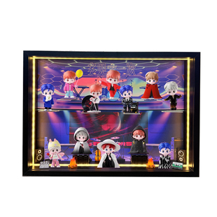 盲盒收纳相框适用泡泡檀健次多见一次带灯展示盒场景收纳可壁挂