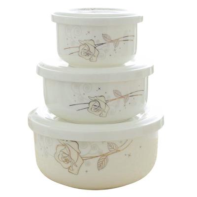 瓷盖！食品级微波炉专用碗带盖蒸