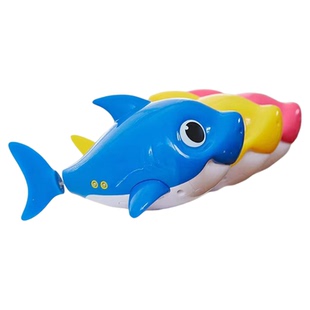 鲨鱼宝宝一家遇水自动唱歌游泳戏水洗澡宝宝儿童玩具zuru电动音乐
