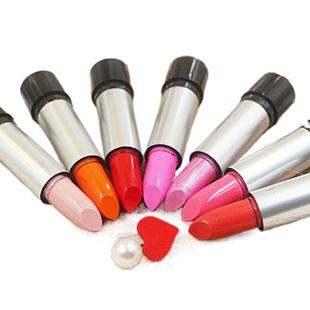 9.9元包邮 恒芳Balm 肉色裸色橘色粉大红色口红 炫彩易上色唇膏