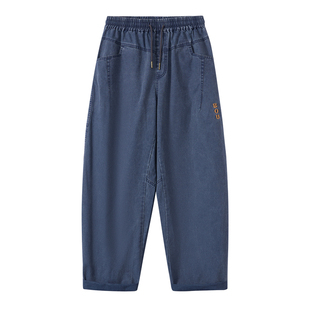 ONIARAI/鬼洗26春季棒系列招财猫水洗宽松廓形弯腿长裤男 26N4402