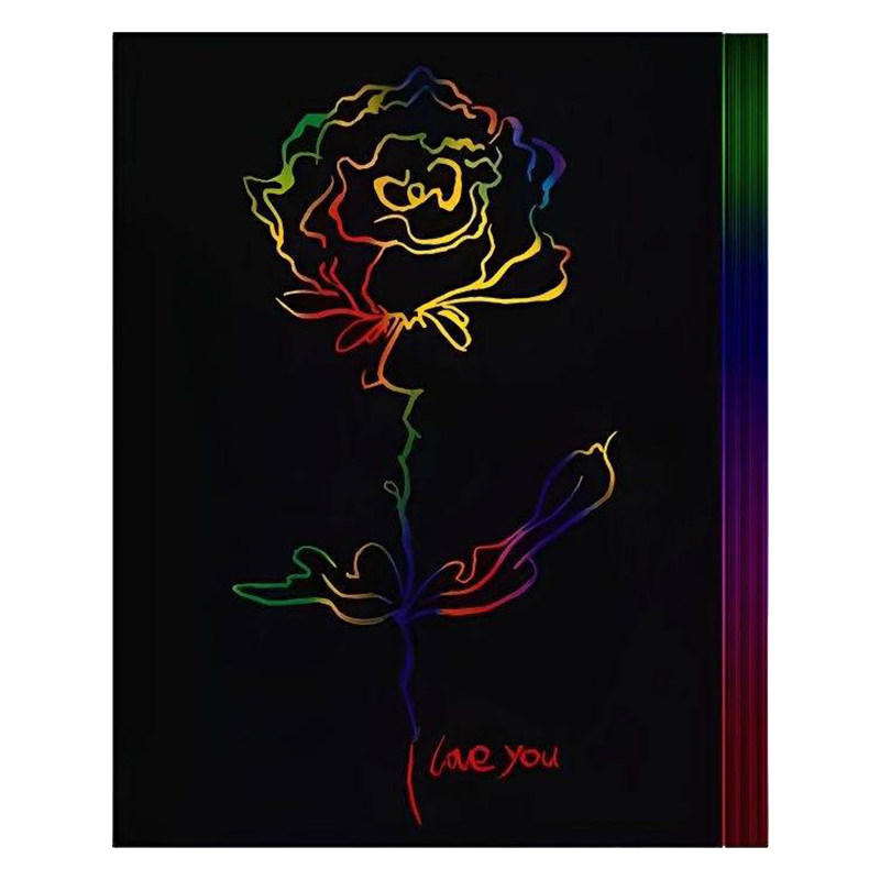 儿童创意炫彩刮画纸DIY