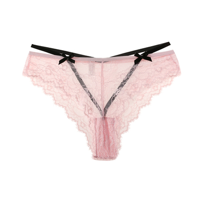 法式纯欲蕾丝低腰蝴蝶结女三角裤