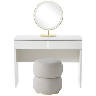 全友家居现代简约梳妆台收纳柜一体家用卧室家用小户型书桌化妆台