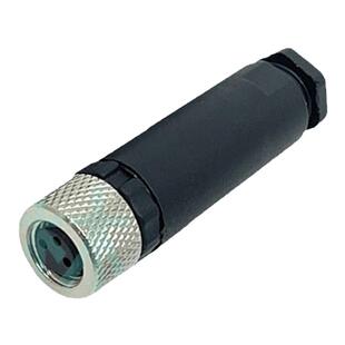 m8连接器传感器航空插头3P4P接近开关接插件免焊接防水公母插头