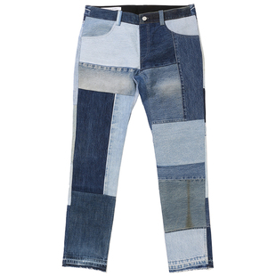 现货 潮玩艺 CHILDREN OF THE DISCORDANCE COTD 古着拼贴牛仔裤