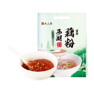 知味观桂花莲子藕粉西湖藕粉羹杭州老字号特产冲饮小袋装代餐