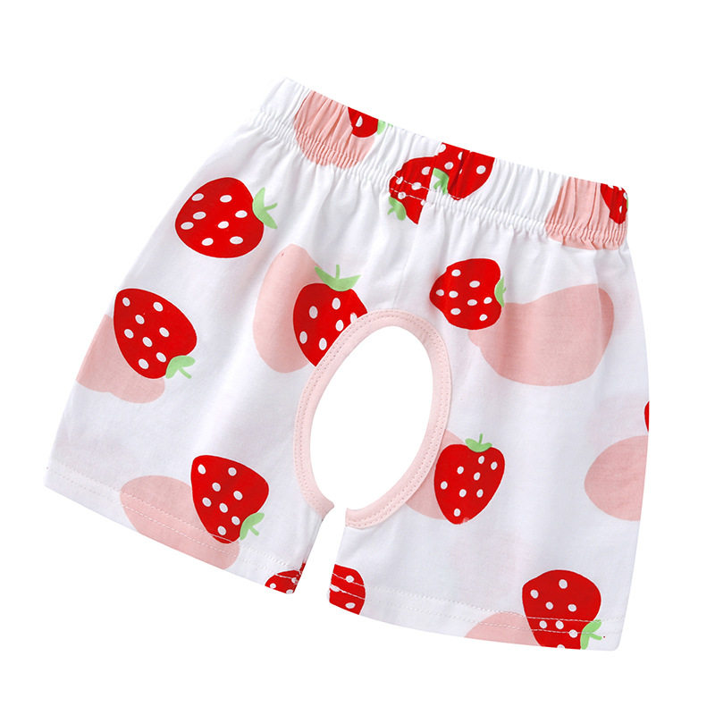 100%纯棉a类宝宝短裤夏季开裆裤