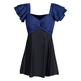 绘海大码胖mm连体泳衣女款大胸显瘦孕妇温泉2025新款微胖女孩遮肉