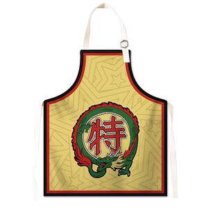 厨房炒菜用的围裙 夜市大排档中华小当家Logo印字定制水果店围裙