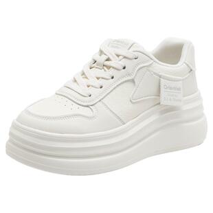 大东厚底增高小白鞋女款2026新款春季鞋子百搭轻便软底休闲板鞋女