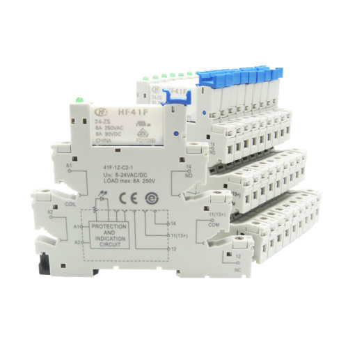 超薄继电器模块模组 宏发HF41F-024-ZS 41F-1Z-C2-1 24V PLC-RSC