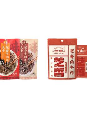 太丰芝香牛肉干香辣五香休闲小吃