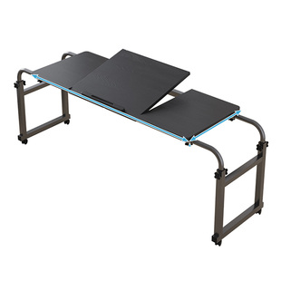 虎爸爸床上用双人电脑桌移动升降跨床桌护理餐桌笔记本台式电脑桌
