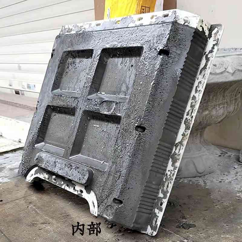 仿木花箱模具水泥自制花盆花盒塑料园林绿化木纹模型建筑模板加厚