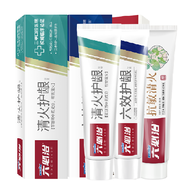 六必治清火护龈牙膏540g抗敏防蛀