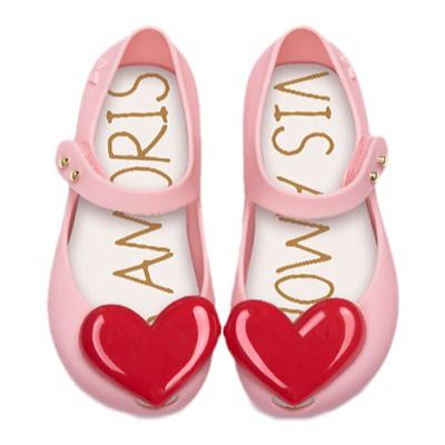 英国Visamoris心形女果冻鞋凉鞋