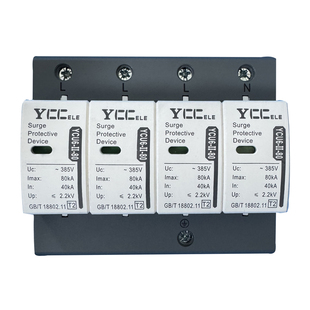国标T2二级电涌保护器4P40kA60KA385V瞬时防雷家用防火模块阻燃