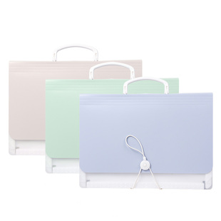 得力风琴包试卷收纳袋高中生大容量文件夹文件袋手提式文件收纳袋可立式A4初中生小学生试卷夹办公档案资料夹