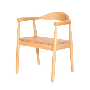 肯尼迪总统椅北欧广岛椅新中式简约实木椅子家用靠背扶手餐椅圈椅