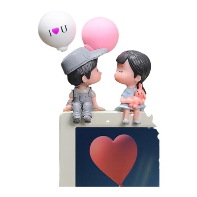 台式电脑显示屏情侣摆件装饰品