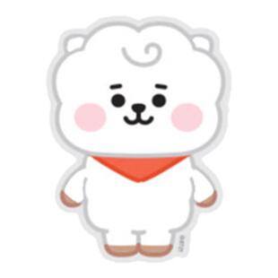 韩国BTS防弹少年团BT21大号装饰贴纸PP贴画RJ笔记本日记本咕卡贴2