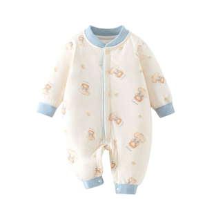 【2折专区】折扣店撤柜  婴儿衣服秋冬季60克男女宝宝夹棉连体衣