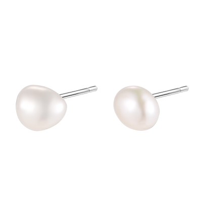 999纯银巴洛克珍珠耳环轻奢高级