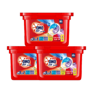 奥妙三合一怡神薰衣草洗衣凝珠189g×3盒洁净抑菌净味(54颗)