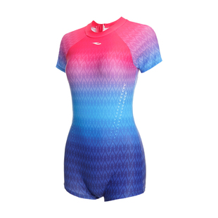 浩沙专业连体泳衣女款hosa竞速显瘦泳装女士竞技小平角保守游泳衣