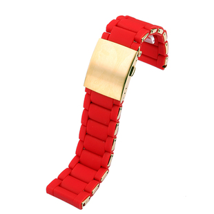 适配DIESEL迪赛红色手表表带 黑骑士刀锋战士DZ7370 DZ7396  DZ4289 DZ7430红魔黑武士胶包钢手表带男配件