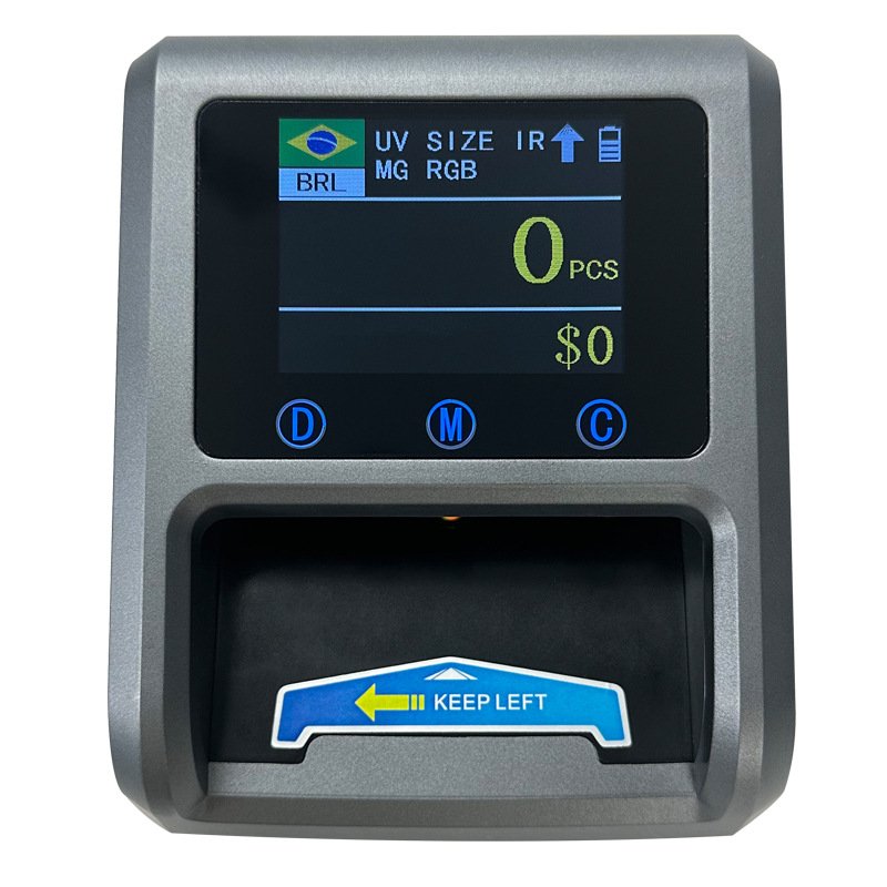 600T多国货币验钞机TFT合计免费锂电池金额可升级验钞带显示屏