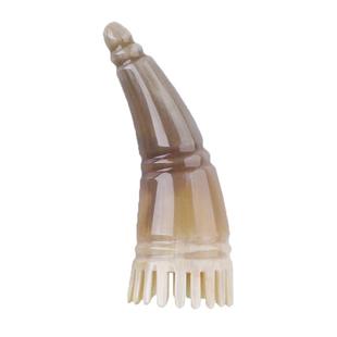 天然水牛角梳洗头皮发部按摩梳子经络细大宽齿防脱纯正头疗护理