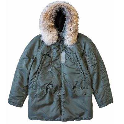 红风连帽冬季宽松飞行员夹克