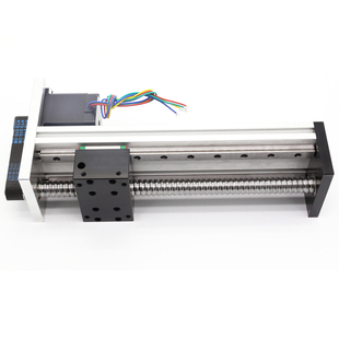 直线滑台模组滚珠丝杠精密小型双线性H80B电动导轨步进电机工作台