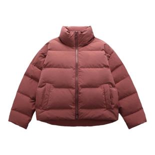 TIRED90白鸭绒高领保暖羽绒服冬季情侣Cleanfit保暖外套面包服潮