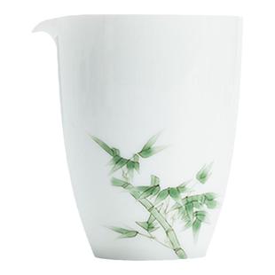 南山先生琼枝玉竹公道杯家用陶瓷手绘茶海茶过滤分茶器中式匀杯