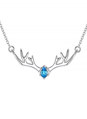 一路有你麋鹿圣诞节项链送闺蜜