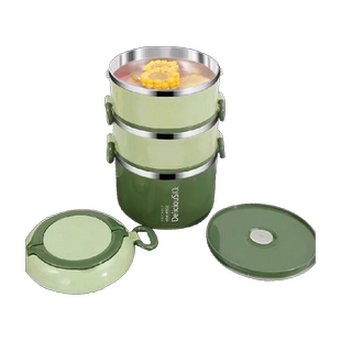 包邮 贝瑟斯304不锈钢饭盒大容量学生餐盒男女保温便当盒防漏饭桶